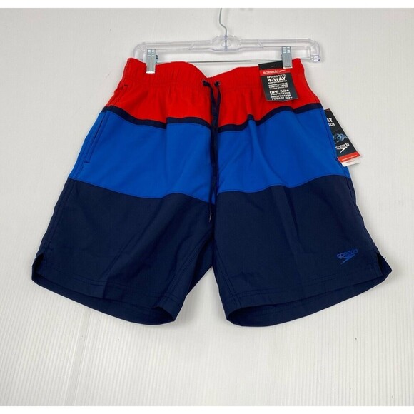 Speedo Men's Swimsuit size XL Multicolor Round beach Volley Board Shorts UPF 50+ - Picture 1 of 9